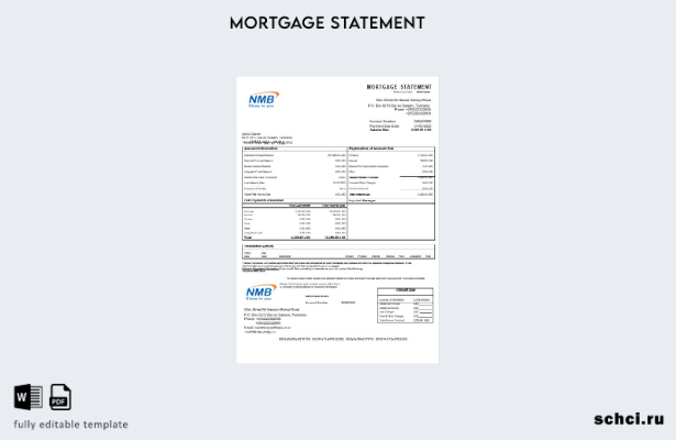 скачать цифровую выписку по ипотеке Танзании NMB Bank в форматах Word и PDF шабл